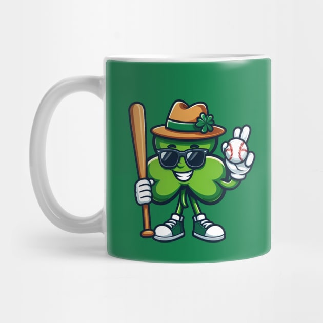 Shamrock Baseball Funny St Patricks Day Boys Kids by HBart